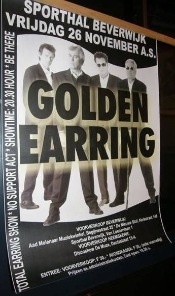 Golden Earring show poster November 26 1999 Beverwijk - Sporthal